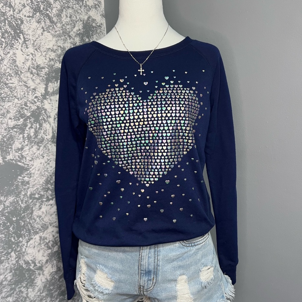 Long sleeve heart design Valentines Day shirt